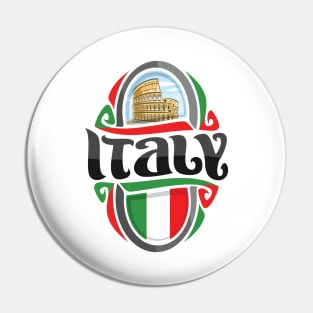 Italy Raised Me Italian Pin