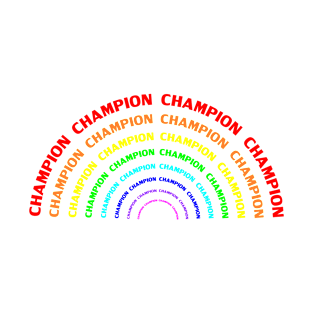 CHAMPION rainbow T-Shirt