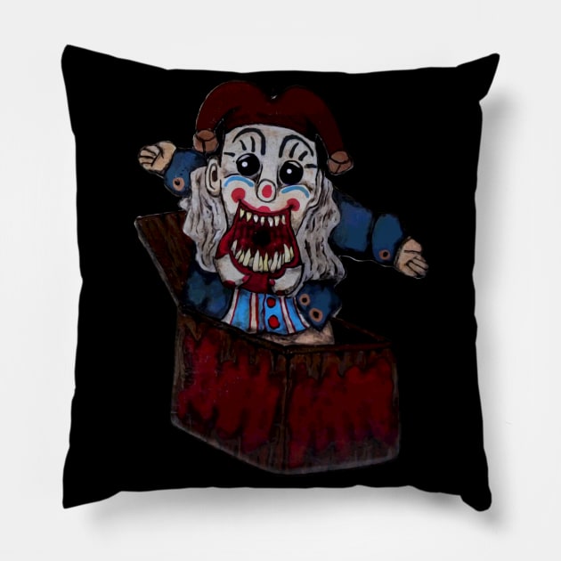 Krampus - Der Klown Pillow by JustJoshinAround83