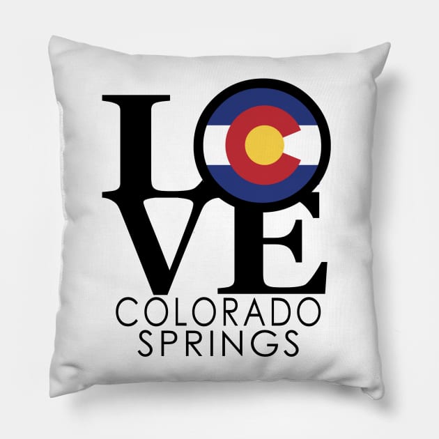 LOVE Colorado Springs Pillow by HomeBornLoveColorado