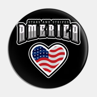 Fourth Of July Stars And Stripes Pin