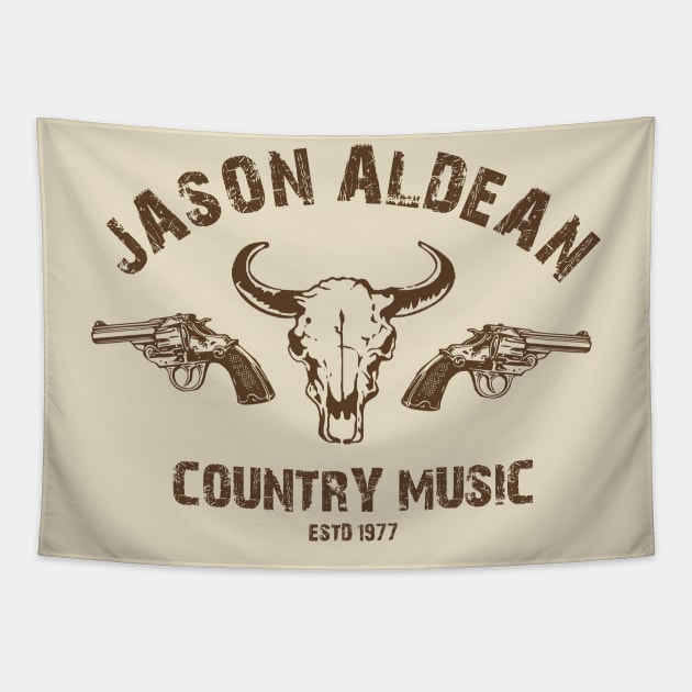 jason aldean country music Tapestry by christinehearst