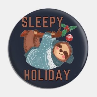 Happy winter - Sleepy holiday Pin