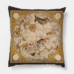 Vintage Constellation of the Southern Sky by Thomas Hood Pillow