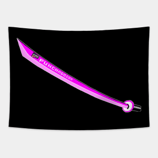 Katana with Blank Text, v. Code Magenta Pink Tapestry