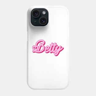 Betty name pink heart Phone Case