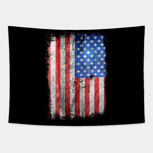 Used Look Grunge United States USA Flag Design Tapestry by az_Designs