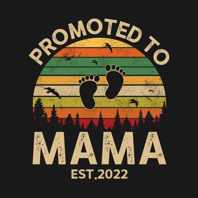 Promoted To Mama Est 2022 Pregnancy Announcement Vintage by Michelin