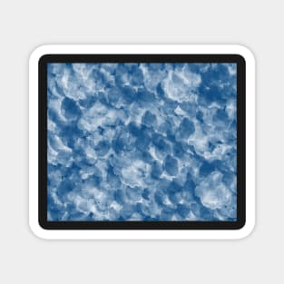 Abstract design in classic blue and white Magnet