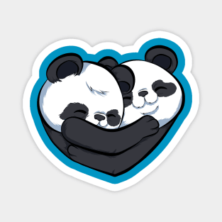 cute, funny and loving pandas Magnet