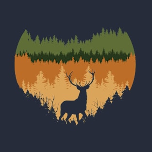 deep forest and deer T-Shirt