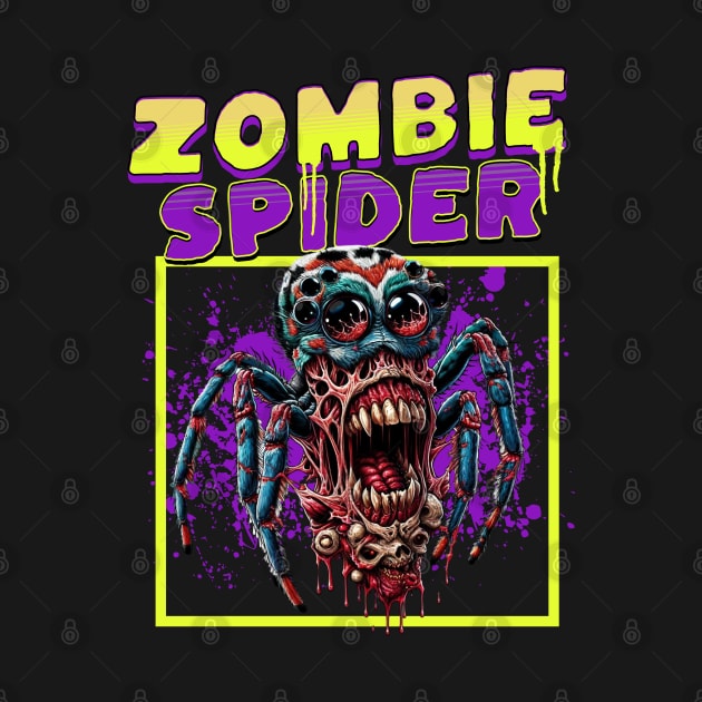 Zombie Spider funny by woormle