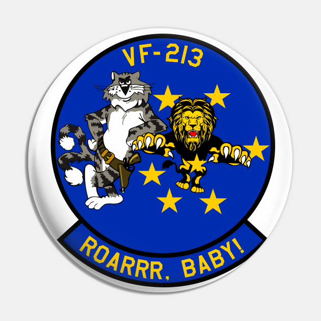 F-14 Tomcat - VF-213 Roarr, Baby - Clean Style Pin by TomcatGypsy