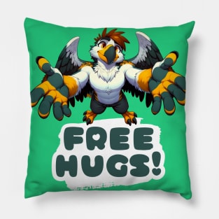 Free Hugs From an Avian Anthro Griffin Pillow