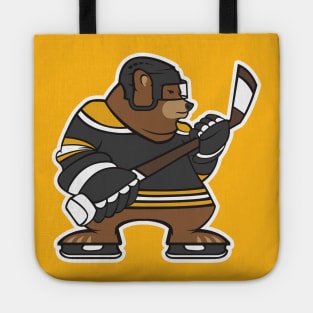 Boston Bruins Bear Hockey Design Tote