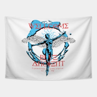 Blue Anceint is Coming Tapestry