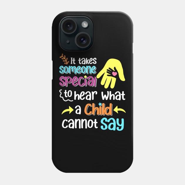 Special Ed Paraprofessional Teacher Education School Gift Phone Case by Tane Kagar