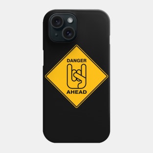 Danger Ahead Metal Horns Phone Case