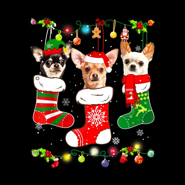Chihuahua Christmas Lights Funny Xmas Dog Lover by Buleskulls 