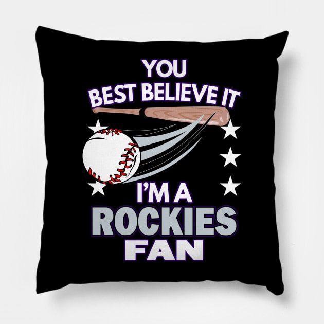 Colorado Rockies Fan - Baseball | MLB Pillow by Moonsmile Products