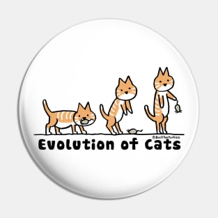 Evolution of Cats 1 by © Buck Tee Originals Pin