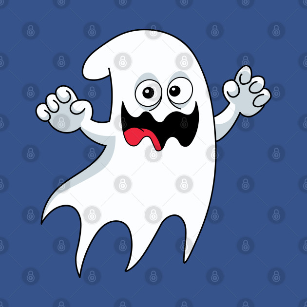 Discover Halloween cute ghost, cartoon ghost, Halloween character - Funny Ghost Face Halloween - T-Shirt