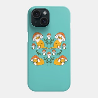 Cute Orange Mushroom Cats Phone Case