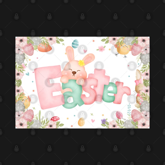 Cute Bunny Easter Fun by DaffodilArts