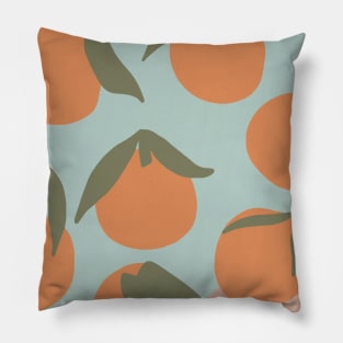 oranges and shapes Pillow