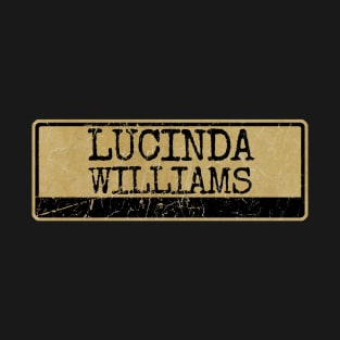 Aliska, text black retro - Lucinda Williams T-Shirt