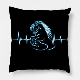 Horse Heartbeat Lover Gifts by Farm n' Fancy Pillow