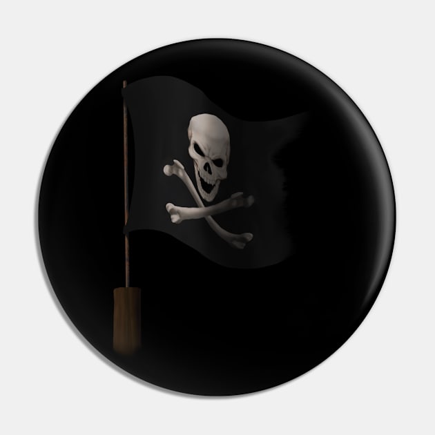 Jolly Roger Pin by 752 Designs