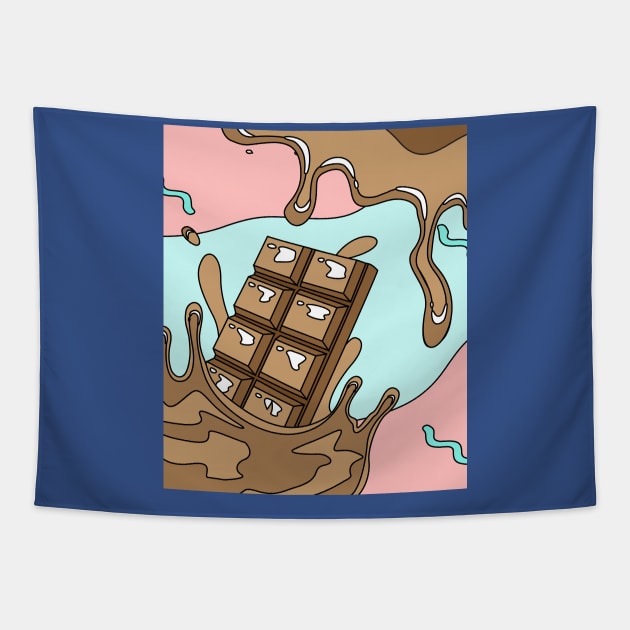 Sweet Temptation Surprise Chocolate Tapestry by flofin