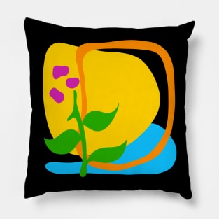 Abstract Flower Pillow