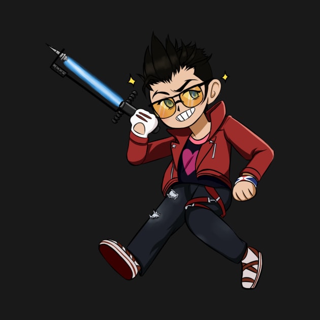 Travis Touchdown by nocturnecrow