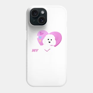 I Love My Maltipoo. White Maltipoo Phone Case