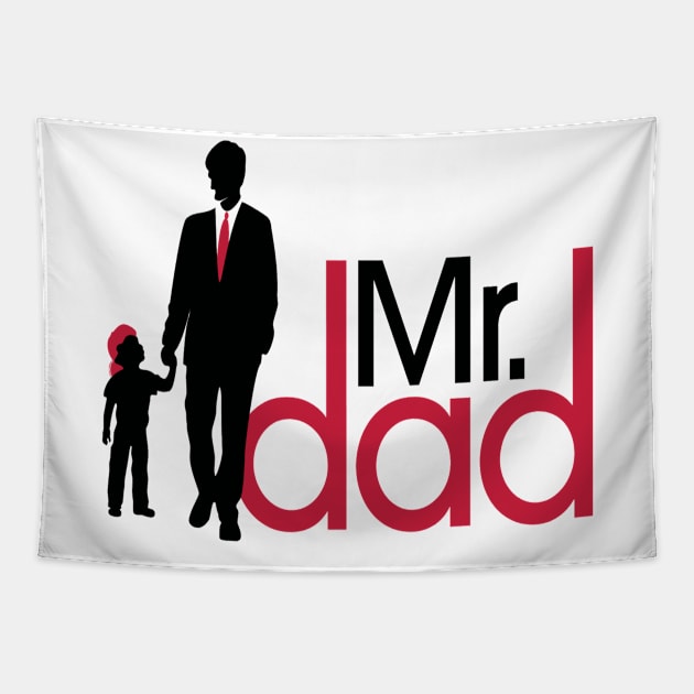 Mr Dad the best dad in the world Tapestry by care store