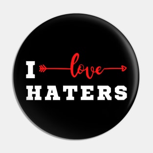 I Heart Haters Pin