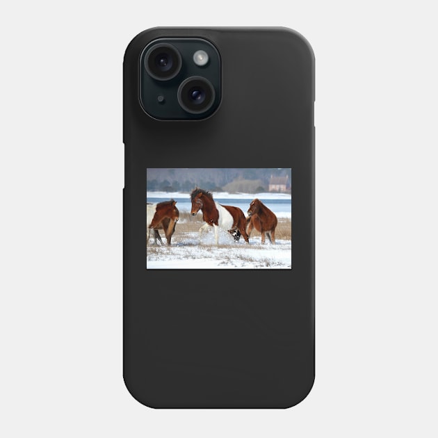 Mischievous Horses Phone Case by MinnieWilks