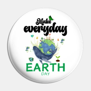 happy funny  earth day 2024 gift april 22 Cute Teacher  Lover Rainbow Pin