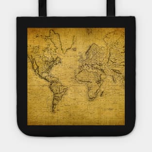 Vintage Map Art Ancient Map of The World 1814 Tote