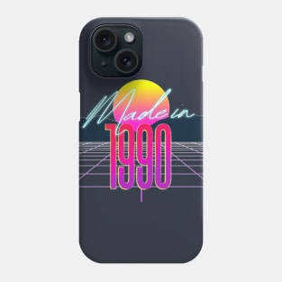 Made In 1990 ∆∆∆ VHS Retro Outrun Birthday Design Phone Case