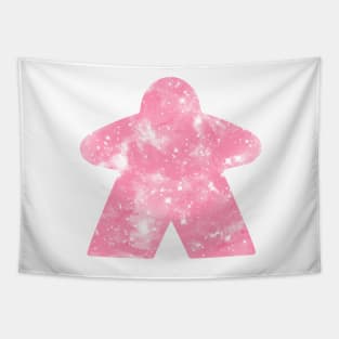 Pink Space Sky Star Meeple | Board Game Fan Tapestry