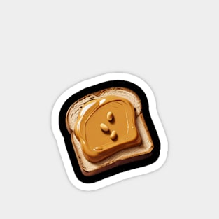 Peanut Butter Toast Kawaii Breakfast Yummy Since Vintage Sandwich Magnet