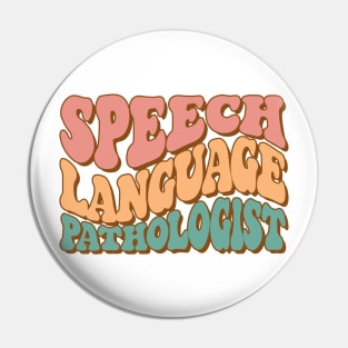 Speech Pathologist Vintage Retro SLP Pin