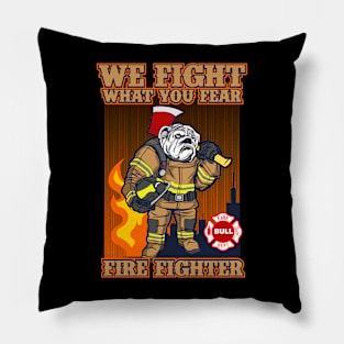 BULLDOG FIRE FIGHTER Pillow