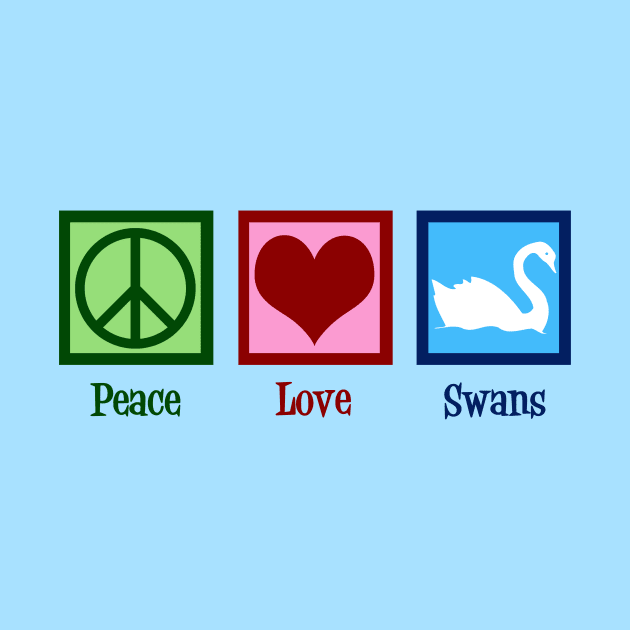 Peace Love Swans by epiclovedesigns