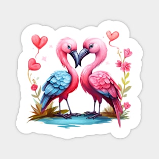 Valentine Kissing Dodo Bird Couple Magnet