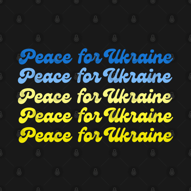 Peace for Ukraine Ukrainian Support Ombre by MalibuSun