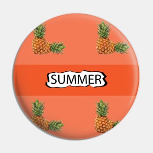 Summer Pineapple - Zine Culture Pin